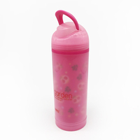 Bouteille d'eau sport fitness colorée en PP sans BPA, avec marqueur de motivation, pour boire directement, compatible lave-vaisselle