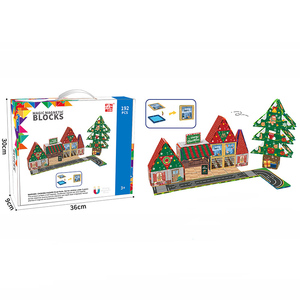 Set di Blocchi Magnetici a Forma di Pane per Supermercato, Puzzle di Costruzione con Piastrelle Magnetiche, Giocattoli Montessori per Bambini - Product Image 4