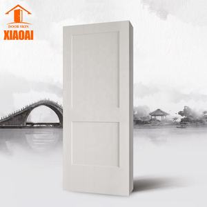 Cửa sơn lót màu trắng với kết cấu gỗ <span class=keywords><strong>2</strong></span> <span class=keywords><strong>3</strong></span> 4 6 tấm MDF bề mặt nhẵn cho dân dụng và thương mại - Product Image 3