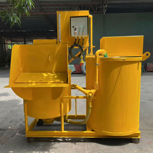 Mezcladora de concreto de doble motor con sistema de suministro y almacenamiento de mortero para la preparación de mortero en ingeniería de construcción - Product Image 5