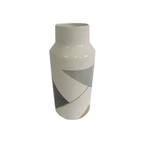 Home sweet fournir chinois moderne blanc clair vase en porcelaine