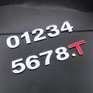 Lettere dell'Alfabeto Inglese in Metallo Cromato 3D <span class=keywords><strong>Personalizzate</strong></span> da 50mm per Decorazione <span class=keywords><strong>Auto</strong></span> con Nastro Adesivo Forte, Adesivi Fai-da-Te per <span class=keywords><strong>Auto</strong></span> - Product Image 3