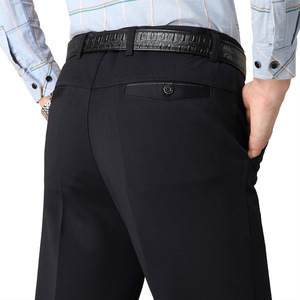 <span class=keywords><strong>Pantaloni</strong></span> Casual da Uomo LCBZ Personalizzati, <span class=keywords><strong>Pantaloni</strong></span> Eleganti <span class=keywords><strong>Slim</strong></span> in Cotone e <span class=keywords><strong>Lino</strong></span>, Chinos per Uomo - Product Image 5
