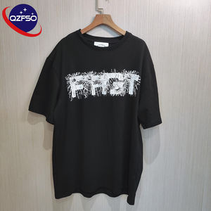 QZFSO écran personnalisé DTG impression graphique t-shirts Streetwear hommes femmes T-shirt poids lourd surdimensionné Boxy recadrée coton Vintage T-shirt - Product Image 1