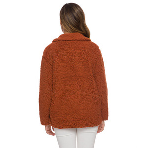 Cappotto di Lana da <span class=keywords><strong>Donna</strong></span> <span class=keywords><strong>Taglie</strong></span> Forti 5XL Moda Autunno Inverno 2022 Giacca <span class=keywords><strong>Trench</strong></span> Doppiopetto in Pile d'Agnello - Product Image 5