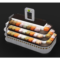 Kiosque à bonbons sur mesure LUX, comptoir de caisse de centre commercial, design intérieur de boutique de bonbons en verre