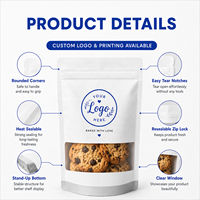 Op maat bedrukte 3,5g bananenchips Mylar zakjes, set van drie met ritssluiting, staande zakjes voor knapperige gedroogde fruitsnacks