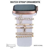 Nouveaux accessoires de bracelet de montre tendance pour Apple Watch, anneau décoratif pour montre
