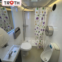 Toilettes portables d'extérieur Truth, cabine de douche et de toilettes portables pour projets extérieurs, hôtels, villas et installations temporaires