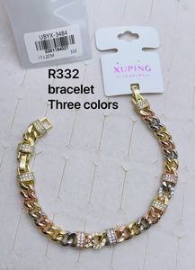 XUPING Gioielli all'ingrosso: Bracciale a catena cubana elettroplaccato, semplice, personalizzato, alla moda, hip hop, unisex, per coppie - Product Image 3