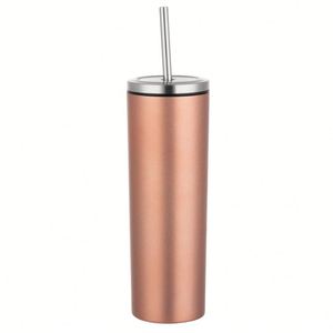 แก้วสแตนเลสแบบตรง ขนาด 20 ออนซ์ พร้อมฝาปิดแบบเกลียวและหลอดดูด - Product Image 4