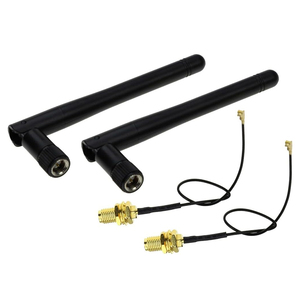 2,4 GHz 3dBi <span class=keywords><strong>WiFi</strong></span> 2,4g Antena Enrutador inalámbrico macho + 17cm PCI U.FL IPX a RP SMA <span class=keywords><strong>Cable</strong></span> flexible macho ESP8266 ESP32 - Product Image 1