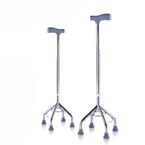 하이 퀄리티 높이 조절 가능한 목발 휴대용 알루미늄 합금 목발 지팡이 지팡이 지팡이