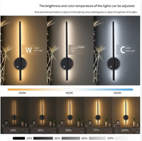Vente en gros de luminaires muraux LED rechargeables au design moderne pour hôtel, salle de bain, salon, chambre à coucher, lumière ambiante dorée, télécommande