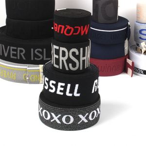 Nylon Polyester Spandex Material <b>Elastic</b> Webbing <b>Belt</b> Jacquard LOGO <b>Elastic</b> Waistband for Bags Garment Waistband - Product Image 5