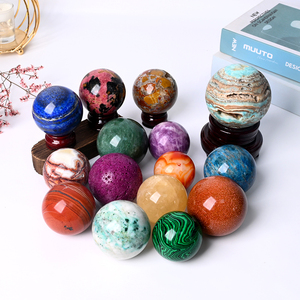 Gran oferta, piedra curativa de cristal de alta calidad, <span class=keywords><strong>Bola</strong></span> de esfera de cristal Natural para decoración del hogar - Product Image 3