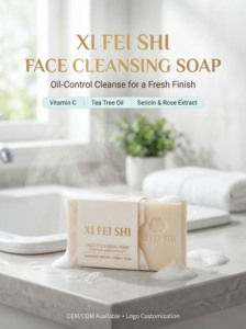 Jabón Limpiador Facial OEM/ODM con Vitamina C para Eliminar la Grasa - Product Image 2