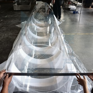 <span class=keywords><strong>Tube</strong></span> <span class=keywords><strong>en</strong></span> <span class=keywords><strong>verre</strong></span> de quartz formé de grand diamètre, résistant aux hautes températures, transparent - Product Image 3