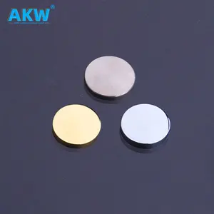 2024 metal advertising fastening brass precision mirror AD decorative flat head copper cover cap ball glass screw fastener