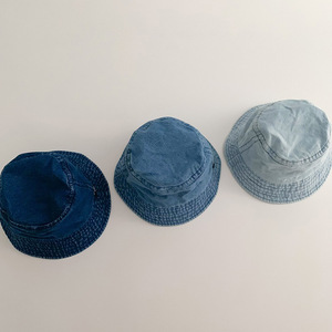 Topi Bayi Musim Semi dan Gugur Gaya Ins untuk Anak Laki-laki dan Perempuan, Topi Denim Bayi, Topi Bucket Anak Pelindung Sinar Matahari - Product Image 3