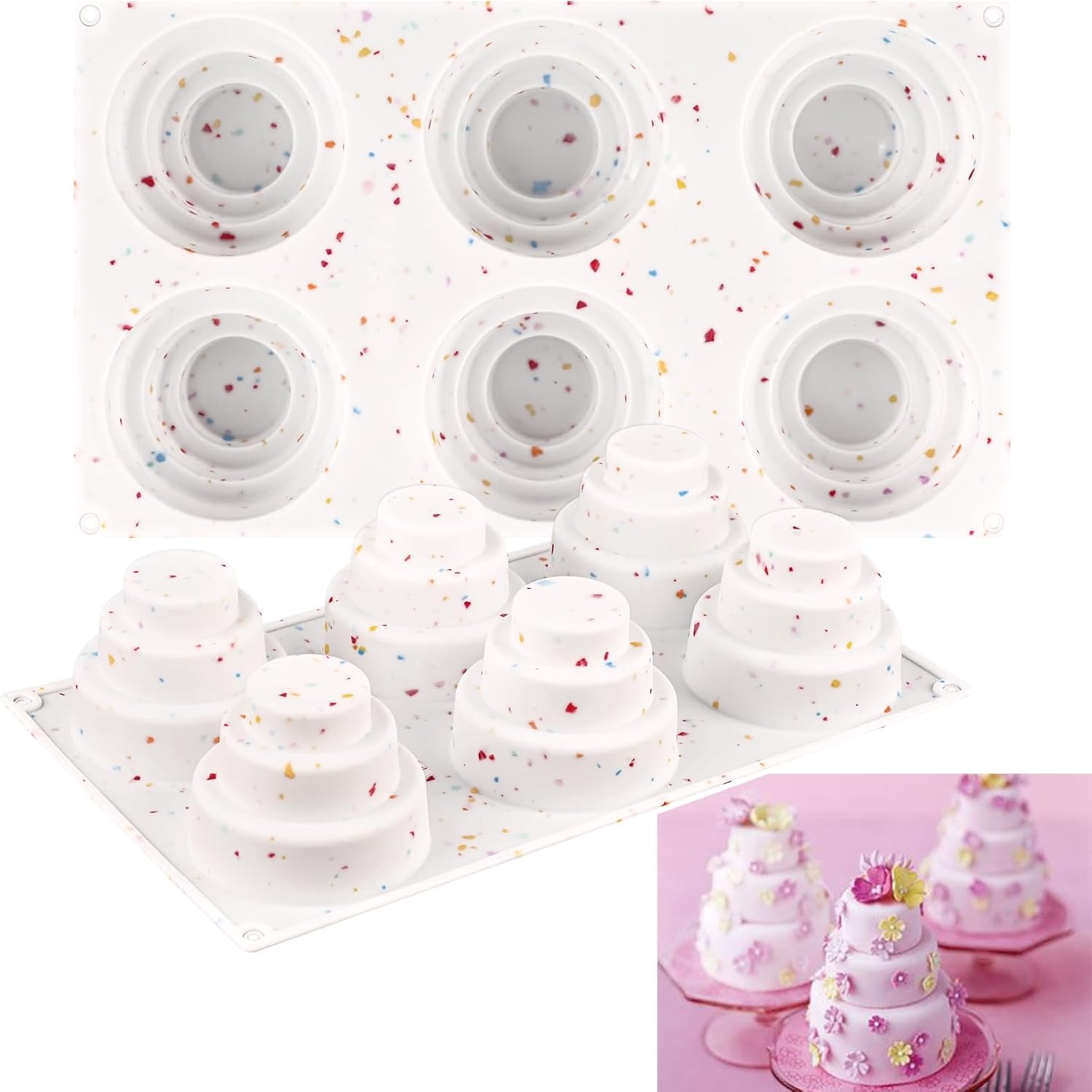 Mini Moules à Gâteaux/2 Pcs