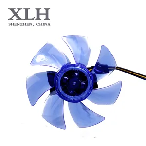 蓝色长寿命大风量铜电机Dc 80*25 * 毫米天花板12v高速空调支架冷却风扇