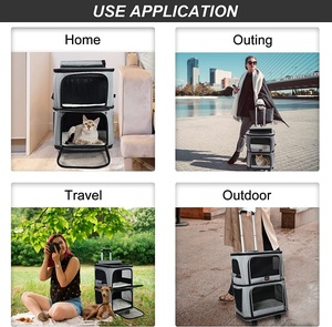 <span class=keywords><strong>Sac</strong></span> à <span class=keywords><strong>dos</strong></span> à roulettes <span class=keywords><strong>pour</strong></span> 2 chats - Product Image 6