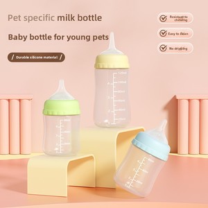 Set de Biberones para Mascotas, Recién Nacidos, Gatitos, Cachorros, Biberón de Boca Ancha, Tetinas de Plástico y Silicona, Kit de Alimentación de Leche, OEM/ODM - Product Image 2