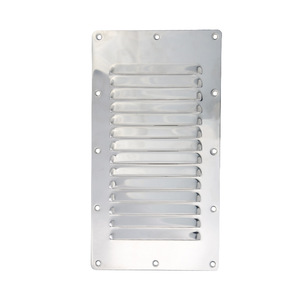 Couvercle d'aération en acier inoxydable, panneau à persiennes de 5x9 pouces pour le flux d'air d'échappement des bateaux et des camping-cars - Product Image 2