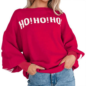 Suéter Personalizable con Logotipo, Estilo Nuevo de Otoño Invierno, Jersey de Manga Larga para Mujer, Suéter Personalizado con Estampado de Letras Multicolores para Mujer - Product Image 3