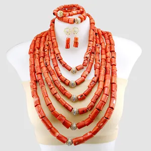 EAL Coral ewelry et ecklace arret for Female eeaded eewelry et atataural Old rthodox urquoise