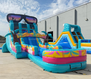 กระดานลื่นระยิบระยับตามธีมมหาสมุทรเชิงพาณิชย์ได้รับการรับรอง CE/EN71สวนพีวีซีสำหรับเด็กใช้ในบ้านโรงเรียนห้างสรรพสินค้าผจญภัย - Product Image 1