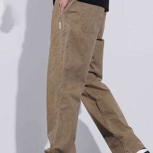 Jeans en denim à rayures droites pour homme - style individuel - Product Image 2