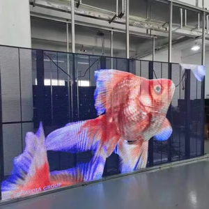 Indoor Outdoor Grid Screen Holographic Transparent 3d Led Video <b>Wall</b>/film Led <b>Display</b> Ts Holographic Transparent Led Screen - Product Image 1