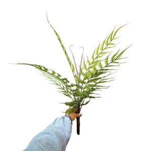 Fougères artificielles Meng Jie 100cm 200cm avec base en plastique, fleurs écologiques pour la décoration intérieure - Product Image 5