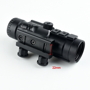 Syqt New 4x32 Ba Bên Theo Dõi Lăng Kính Phạm vi Sight Với Màu Đỏ Màu Xanh Lá Cây Màu Xanh Màu Sắc Có Thể Điều Chỉnh Chiến Thuật Mục tiêu Phạm vi - Product Image 5