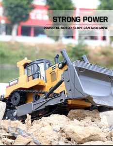 Camion bulldozer télécommandé <span class=keywords><strong>Huina</strong></span> <span class=keywords><strong>1569</strong></span> 1:16 8 canaux, véhicule d'ingénierie télécommandé, jouet pour enfants et garçons - Product Image 6