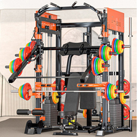 Máquina Smith Multifuncional de Venta Caliente con Cable Cruzado, Rack de Potencia Smith y Máquina de Sentadillas para Fitness