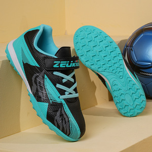 Zapatos de <span class=keywords><strong>Fútbol</strong></span> para Niños con Velcro, Transpirables, Antideslizantes, <span class=keywords><strong>Botas</strong></span> de Entrenamiento para Niños y Niñas, para <span class=keywords><strong>Césped</strong></span> <span class=keywords><strong>Artificial</strong></span> - Product Image 4
