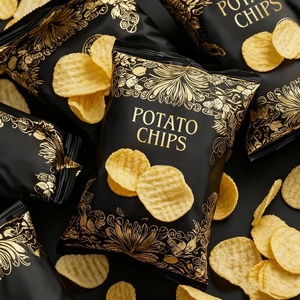 Sacs Mylar personnalisés en aluminium de qualité alimentaire à scellage arrière pour chips et snacks soufflés – Offre Spéciale - Product Image 1