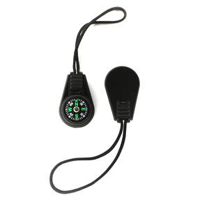 เข็มทิศพกพาขนาดเล็กพร้อมสายคล้องสำหรับการเดินป่าและการนำทางกลางแจ้ง ดีไซน์หน้าปัดพลาสติก - Product Image 1
