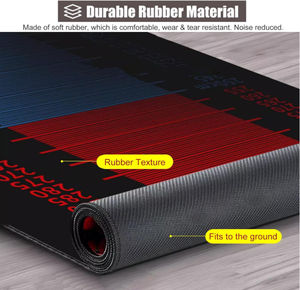 Tapis de pratique de saut en longueur coussin de mesure d'exercice planche d'entraînement Extra longue pour plancher de gymnastique intérieure outil de <span class=keywords><strong>Test</strong></span> de saut en longueur - Product Image 5