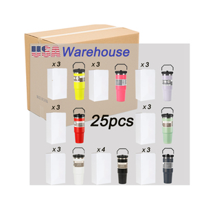 USA WAREHOUSE Sublimation Blank Eco-Friendly BPA Free 30oz Vacuum Insulated Stainless Steel Coffee Tumbler with Handle and Lid - Product Image 1