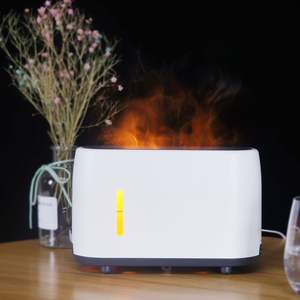 Difusor de Aroma con Llama, 200 ml, Humidificador de Aire con Llama Hueca, Eléctrico, para Uso Doméstico, Estilo Creativo, con Función de Temporizador - Product Image 2