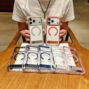 เคสโทรศัพท์กันกระแทกใสแบบแม่เหล็กหรูหรา ป้องกันการตก สำหรับ iPhone 17 Air 18 Pro Max 16 15 14 13 - Product Image 6
