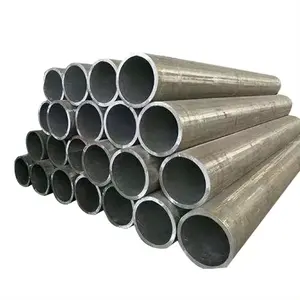 Tuyau d'acier soudé d'approvisionnement d'usine pour la construction de transport de pipeline Tuyau d'acier au carbone Q195 de tuyau soudé par DN32
