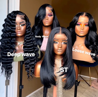 Perruque ondulée brésilienne, perruques de cheveux humains brésilienne original moins cher