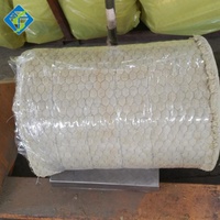 Refractory Insulation Stone Mineral Rock Wool Roll Fiber Insulation 50mm Rock Wool Blanket With Wire Mesh Refractory Insulation