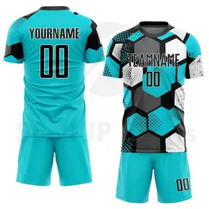 High Quality Customized Breathable Football Club Professional Uniform / Best Supplier Soccer Uniforms