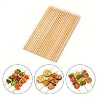 Brochettes en bambou jetables de qualité alimentaire, écologiques et naturelles, pour un emballage pratique des aliments, outils de barbecue, bâtonnets en bambou